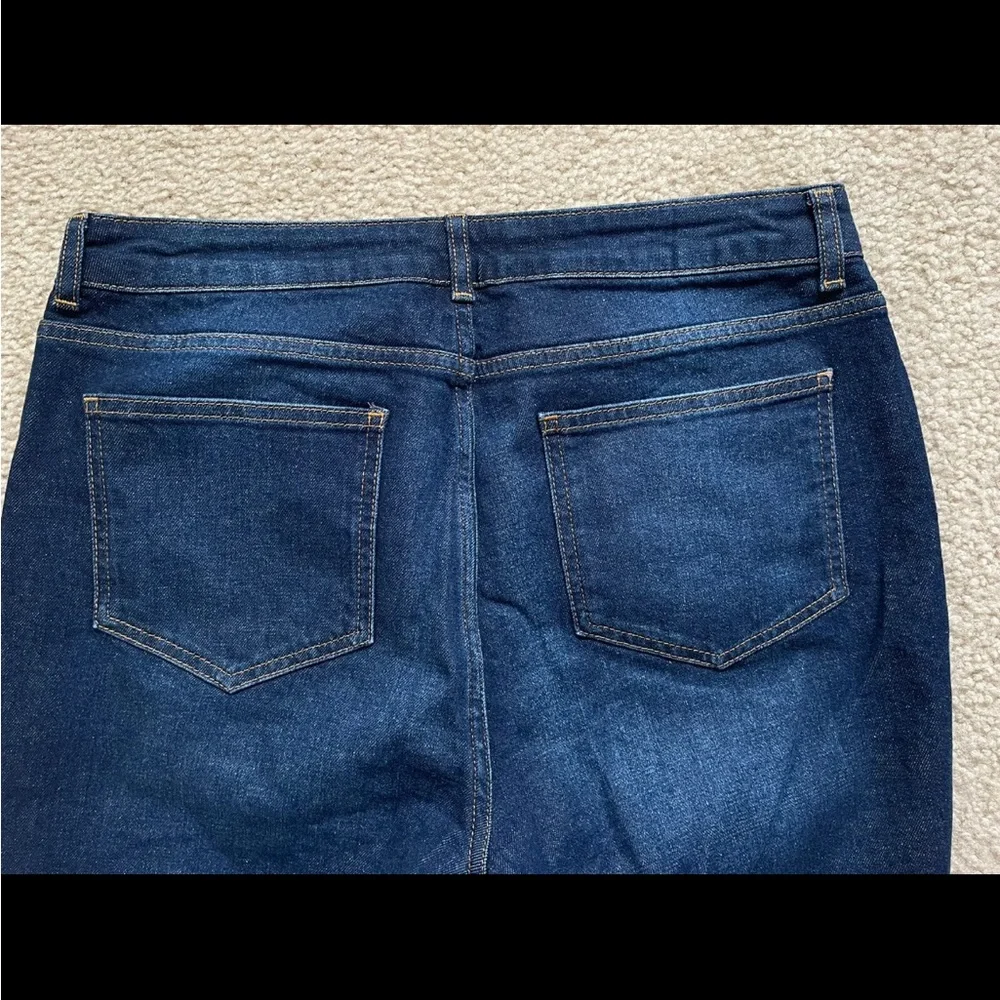 Boden The Edinburgh Jean Gold Piping Stretch Women’s Sz US 10 UK 14 High Rise - Picture 8 of 16